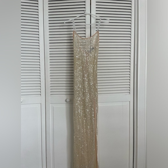 Akira Sheer Dress in sequence. - Picture 4 of 5